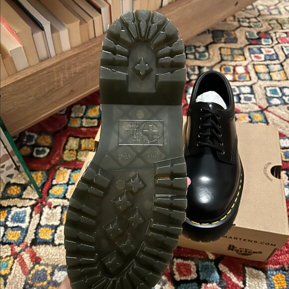 Dr. Martens Leather Platform Oxfords - Picture 3 of 5